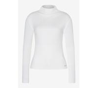 MORE & MORE - Rippenpullover mit Turtleneck weiß - Gr. - 42