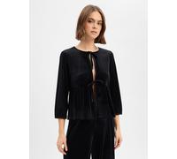 More & More Samtjacke Damen schwarz, 40