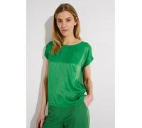 MORE & MORE - Shirt mit Satinfront grün - Gr. - 40