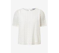 More & More Spitzenbluse Lace-Shirt Weiß Größe 44