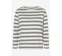 MORE & MORE - Streifenshirt grau - Gr. - 46