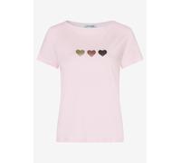 MORE & MORE - T-Shirt mit Herz-Trio rosa - Gr. - 38