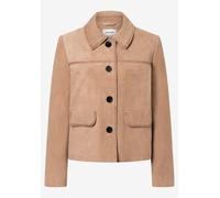 MORE & MORE - Velourslederjacke beige - Gr. - 40