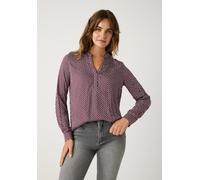 MORE & MORE - Viskose-Printbluse rot - Gr. - 34