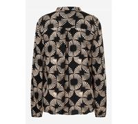 MORE & MORE - Viskosebluse mit Print schwarz - Gr. - 42