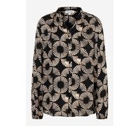 MORE & MORE - Viskosebluse mit Print schwarz - Gr. - 46
