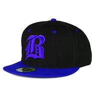 morefaz New Unisex Snapback Mütze Cap Gothic 3D B Flexfit Baseball Kappe Damen Herren Hut Caps Snap Back (B Blue Blue)