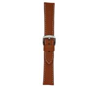 Moreira Zaida Armband aus perforiertem Rindsleder, 18 mm, 20 mm, 22 mm, 24 mm, Kollektion Marseille, Habana, 22mm
