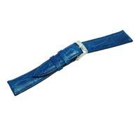 Morellato 18 mm Uhrenarmband in Blau aus Krokoleder mit Edelstahl Dornschließe A01X2197052065CR18
