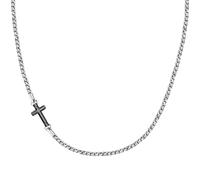 Morellato Cross Herren Halskette aus Stahl, schwarz IP - SKR61