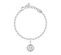 Morellato Damen-Armband aus Stahl, DROPS Kollektion, Totenkopf-Anhänger - SCZ1440