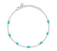 MORELLATO Damen-Fußkettchen aus Stahl und farbigen Achatsteinen, Kollektion SUMMER COLORS - SAXQ19