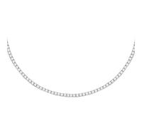 MORELLATO Damen-Halskette aus 925er-Silber, recycelt, Zirkonia, Kollektion Tesori, Chocker - SAIW314, Taglia Unica, Metall, Zirkonia