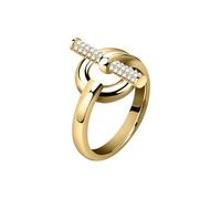 Morellato Damen-Ring aus der Kollektion ABBRACCIO, Stahl, Kristalle - SAUC09, Einheitsgröße, Metall, Kein Edelstein