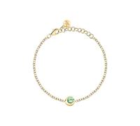 Morellato Damenarmband aus recyceltem 925 -Silber mit grünem Stein, TESORI ETERNI-Kollektion SAXN13