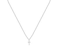 Morellato Damenkette aus recyceltem 925er Silber, Zirkonia, DONO Kollektion, Kreuz - SAZL03