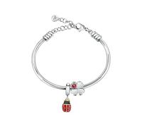 Morellato Drops Edelstahl-Damenarmbänder, Zirkone, Emaille, IP-Gelbgold - SCZ1280