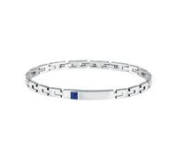 Morellato Herren Armband aus Stahl, blauer Zirkon, Urban Collection SABH42
