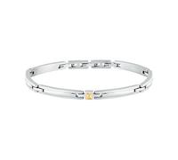 Morellato Herrenarmband aus Stahl, Kollektion Gold, Gold-Detail, Geschenkideen für Herren - SABY02, Taglia Unica, Edelstahl, Kein Edelstein