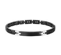 Morellato Herrenarmband, Motown Kollektion, aus Edelstahl, Schwarz PVD, Kristalle - SALS49