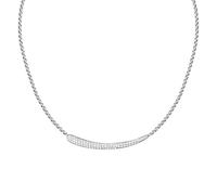 Morellato SAYP03 Damen-Halskette aus Stahl, Kristalle, Kollektion Design, Platte aus Pavé, Geschenk für Damen