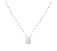 Morellato SAZB06 Damen-Halskette aus 925er-Silber, recycelt, Zirkonia, Kollektion Pave, oval, Taglia Unica, Metall, Zirkonia