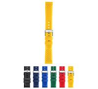 Morellato Sile Uhrenarmband aus Silikon, Schnalle aus Edelstahl, Kollektion Rubber, gelb, 22, Armband: