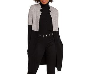 Morgan 162-mblock.m Damen-Cardigan, Sweater, Anthrazit, Größe S