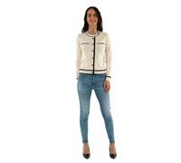 Morgan Damen 251-mjuani Pullover, elfenbeinfarben/Schwarz, Medium