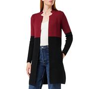 Morgan Damen 162-mblock.m Strickjacke, Mehrfarbig (Bordeaux/Noir), Small