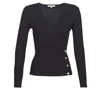 Morgan Einfacher feiner Strickpullover Schwarz (Schwarz 100) M