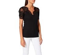 Morgan Damen 212-denata T-Shirt, Schwarz, S