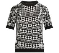 Morgan Damen 252-msix Pullover, Schwarz/Off White, Small