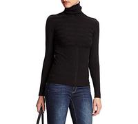 Morgan Damen Sweater 132-MENTOS.M, Rollkragen, Uni, Schwarz, 34 (Herstellergröße: XS)