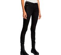 Morgan Damen Pantalon Slim enduit 212-PALONA Klassische Hose, Schwarz, 36