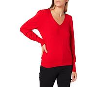 Morgan Damen Pull COL V Manches FANTAISIES 212-MOTEUR Pullover, rot, XS