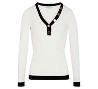 Morgan Damen 252-mbanbia Pullover, Off White/Schwarz, Medium
