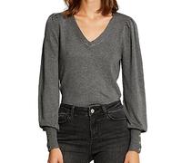 Morgan Damen Pull Col V Manches Fantaisies 212-moteur Pullover, anthrazit, Medium