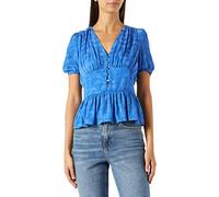 Morgan Damen Top Boutonne En Jacquard Mc 222-Döbel Bluse, blau, 44