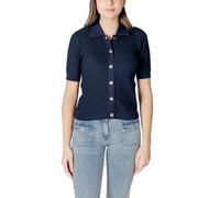 Morgan De Toi Blauer Kurzarm-Cardigan - Größe: M