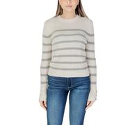 Morgan De Toi Damen T-Shirt Streifen Beige - Größe: L