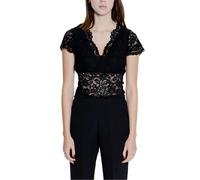 Morgan De Toi Elegantes V-Ausschnitt Top für Damen in Schwar - Größe: S