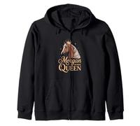Morgan Horse Queen Crown Equestrian Kapuzenjacke