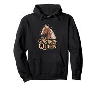 Morgan Horse Queen Crown Equestrian Pullover Hoodie