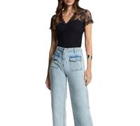 Morgan Kurzarm-T-Shirts, Marineblau, Größe M, Large