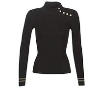 Morgan Langärmliger 5-Knopf-Pullover Schwarz XL