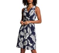 Morgan RFLORIA Damenkleid, Marineblau/Weiß, marine, 34