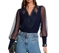 Morgan Tagado Damen-Top, Marineblau, marine, XS