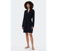 Schiesser Bademantel Damen schwarz, XL