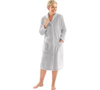 Morgenmantel silberfarben 40/42 Polyester